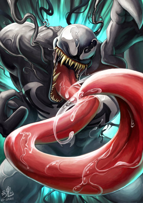 ry-spirit:Did a fan art of ink blob man, Venom. Havnt seen the...