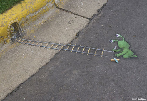 jedavu:THE CHALK DRAWN ADVENTURES OF SLUGGO | DAVID ZINN