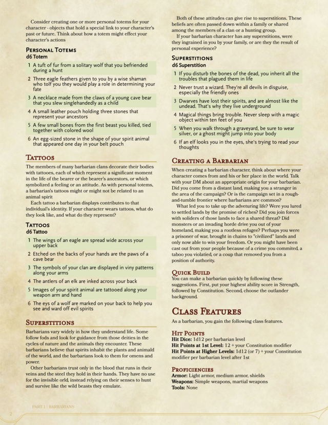 barbarian dungeons and dragons 5e character builder app