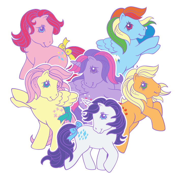 my little pony retro ponies