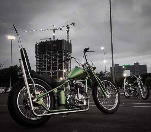 #Kawasaki #z200 #chopper...