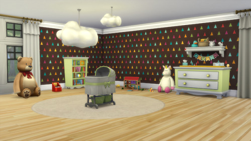 Nursery Walls Set #8 - Basics + Triangles12 Walls (2 Patterned +...