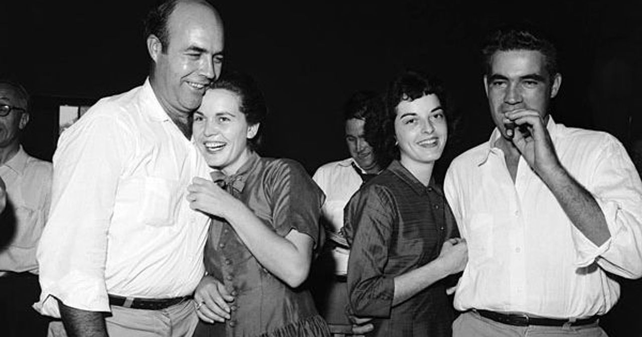 historicaltimes:
“Emmett Till’s killers, JW Milam and Roy Bryant , smiling after being acquitted of the brutal murder in 1955
”