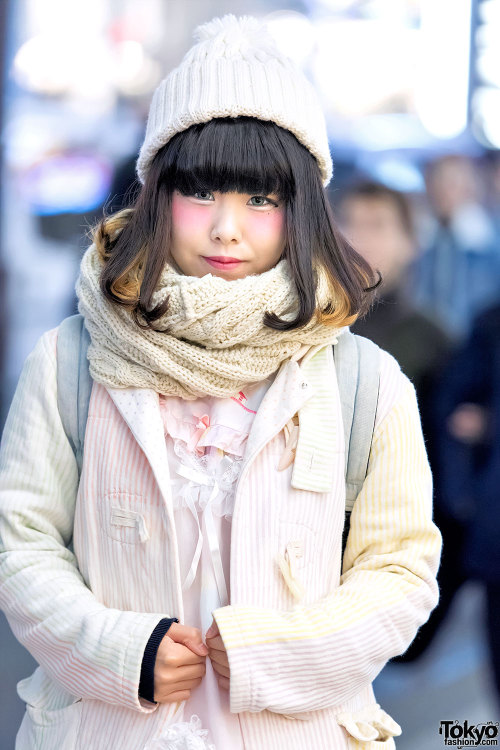 Onachi On The Street In Harajuku Wearing A Pastel