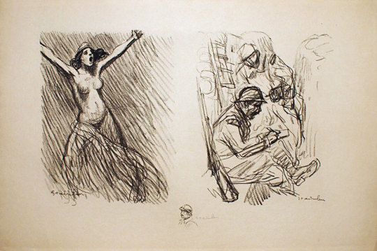 Planche de Croquis No 2, 1916, Theophile Steinlen