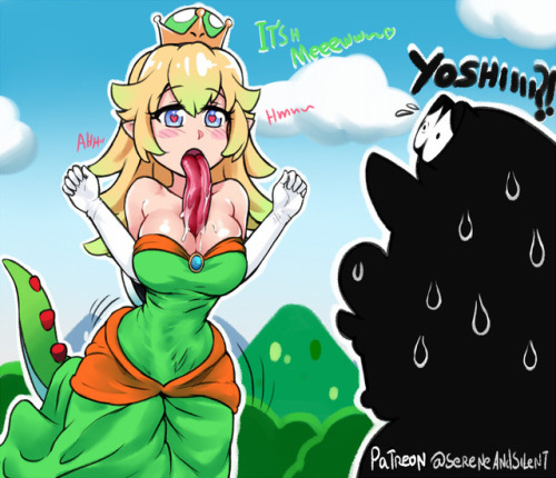 dashaheadart:Sorry is not Bowsette!!HANG IN THERE MARIO!!