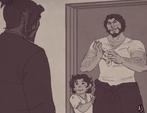 motmorfol:youraveragejoke:a REALLY FAST sketch of single dad...