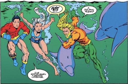 Garth aquaman aqualad DC comics Dolphin