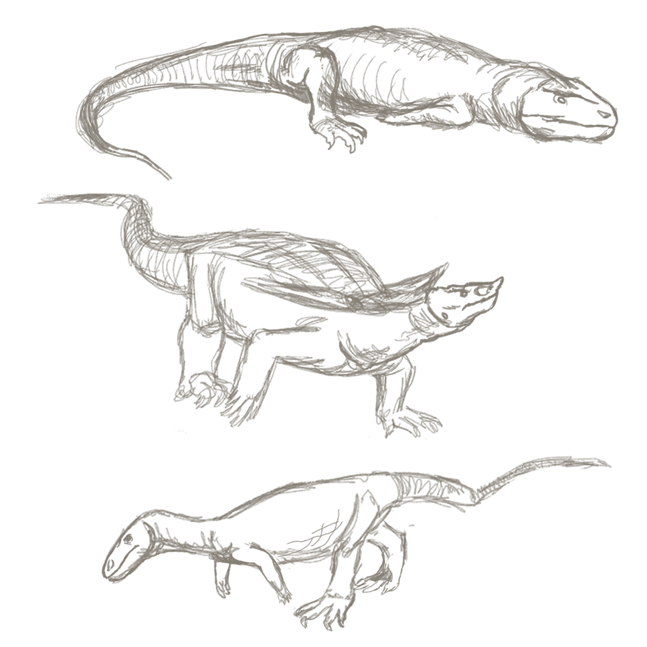 Sketchbook of a Wannabe Paleoartist — I drew some psuedosuchians ...