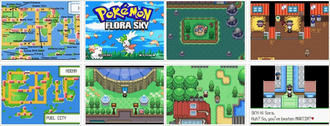 Pokemon Flora Sky Online. 