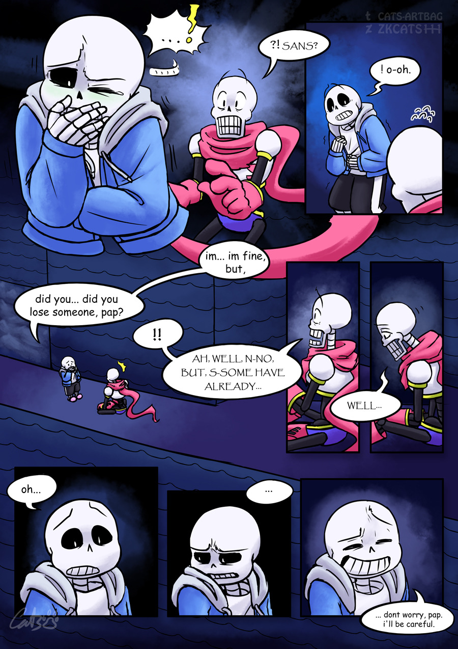 Swapout : An Undertale Underswap Fan Comic  - Cats' Art Bag!