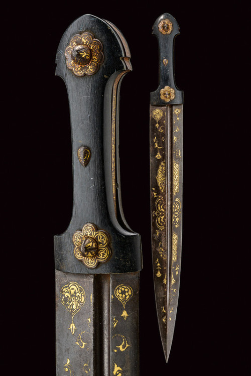 peashooter85:Gold inlaid kindjal dagger from the Caucasus,...