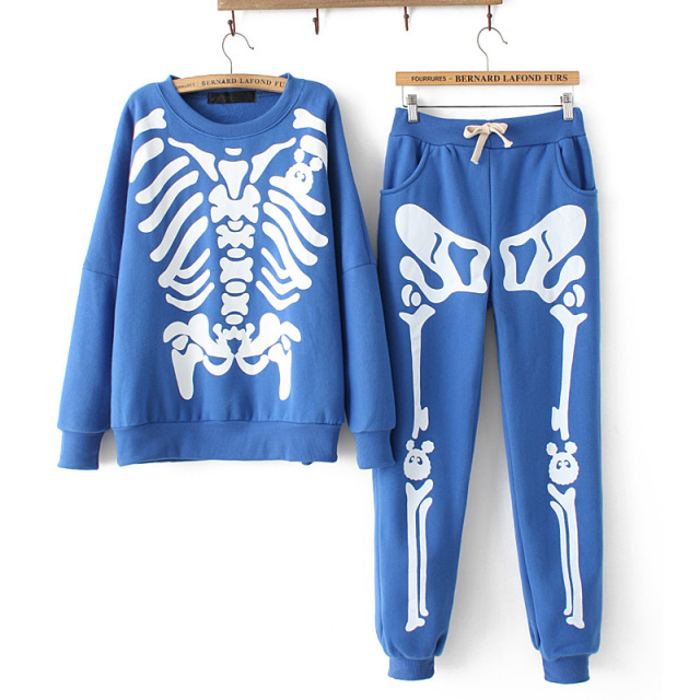 skeleton tracksuit bottoms