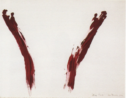 ethergaunts:body tracks, ana mendieta, 1974body tracks...