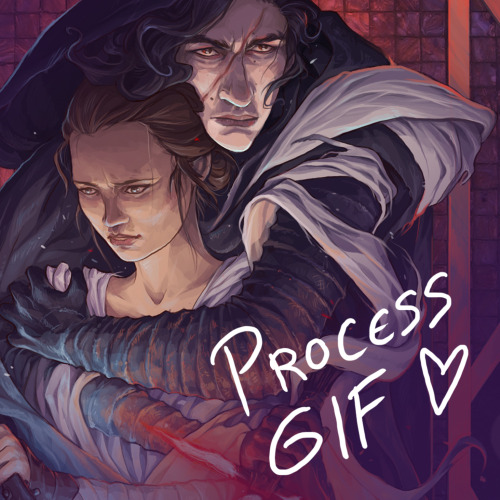 liberlibelulaart:Reylo - Process GIF by LiberLibelulaYou can...