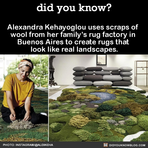 did-you-kno:Alexandra Kehayoglou uses scraps of wool from her...