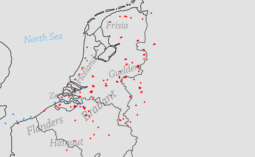 mapsontheweb:All battles fought in and around the Low Countries...