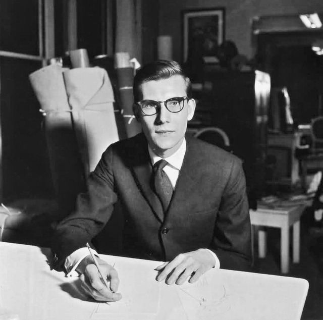 We Had Faces Then — Yves Saint Laurent in a 1957 portrait by Willy...