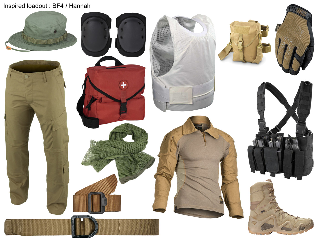 seven@tumblr — Inspired loadout : BF4 Hannah Bonnie hat (OD...