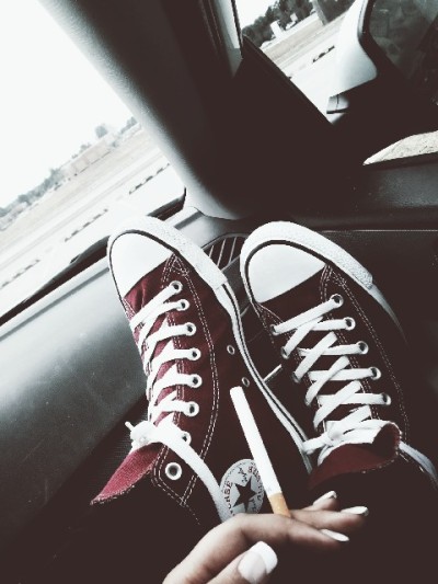 black and white converse aesthetic