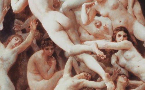 detailedart:Details #2: Les Oréades, 1902, by William-Adolphe...