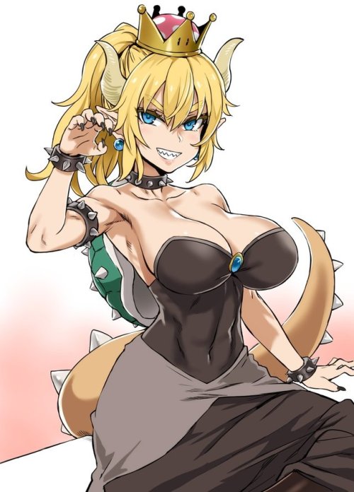 rennebright:朝凪@Victim_Girls:クッパ姫　大きいのと小さいの※Illustration shared...