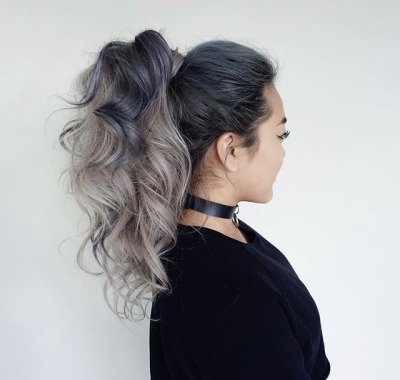 Silver Balayage Tumblr