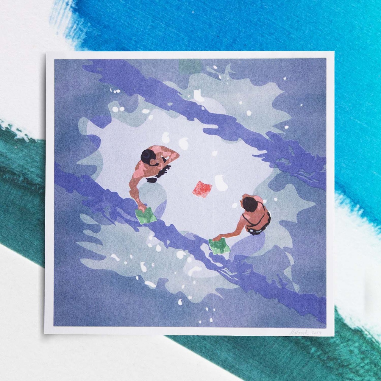 Pool Party by Rok Malovrh Risograph print, 170 gsm My process here Check the story and other color variations here — Immediately post your art to a topic and get feedback. Join our new community, EatSleepDraw Studio, today!