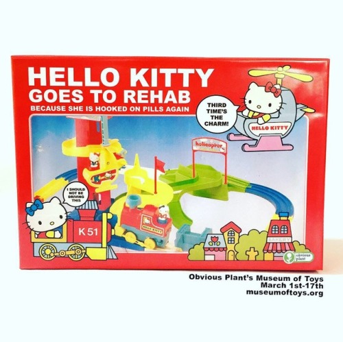 obviousplant:Hello Kitty Goes to Rehab. See it at the Museum of...