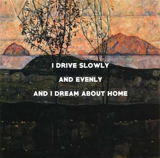 Setting Sun (1913), Egon Schiele / Jeff Davis County Blues, The Mountain Goats