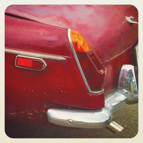 sportscar vinyltop rusty design cutecar redcar chrome vintage coolcolors vintagecar almostnofilter instaphoto fixerupper afternoonwalk mg eastvan smallcar diy driversapothead car fun rearlights shiny