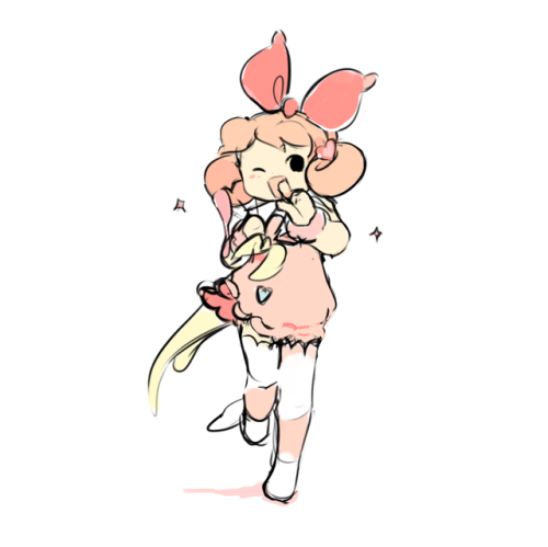 space ranger rinel fanime fanimation cute art kawaii art magical girl shoujo cute pink pastel