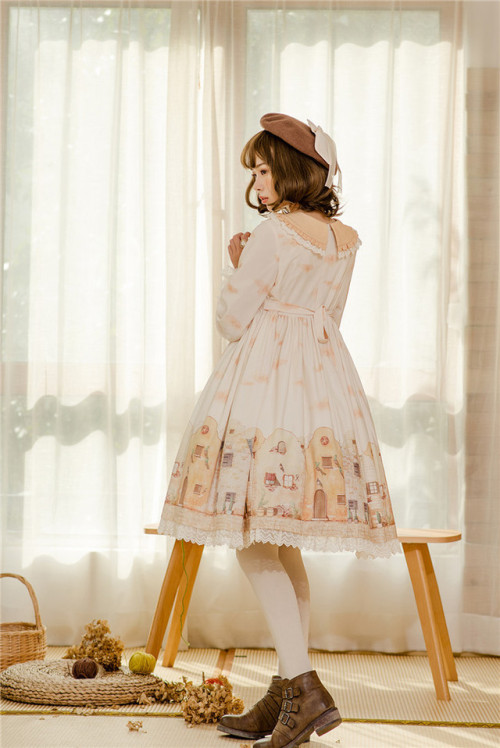 my-lolita-dress:LolitaUpdate: Sweet Town Prints Long Sleeves...