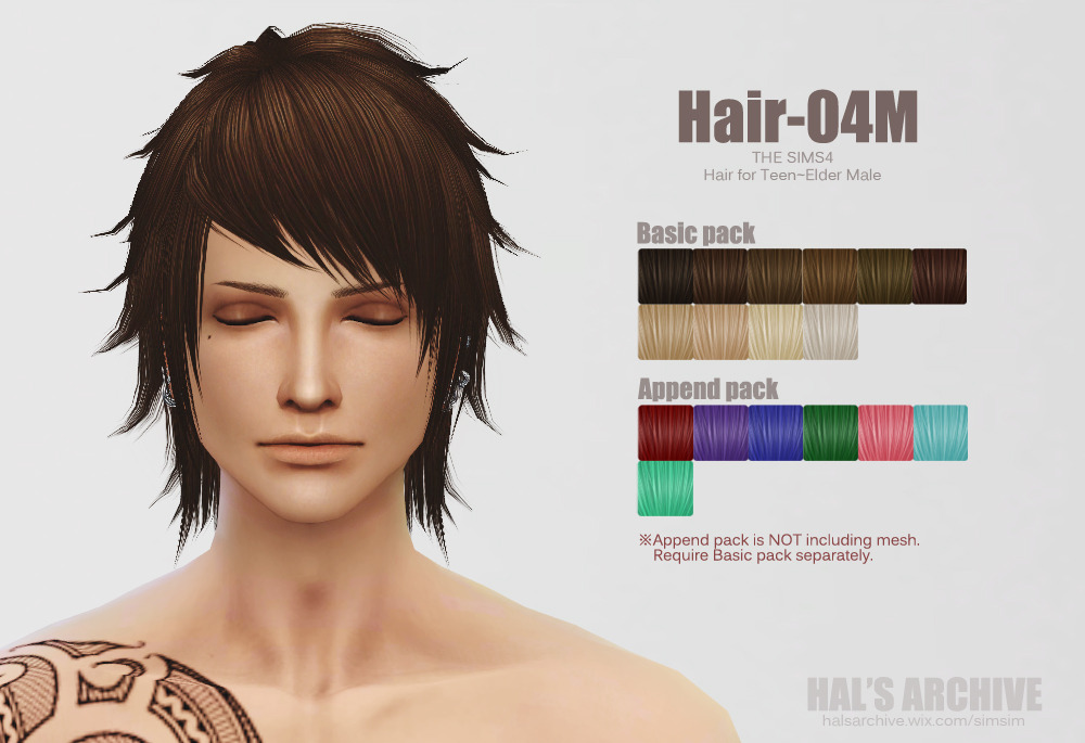 Lana Cc Finds Ha2d Hair 04m The Sims4 Hair For Teen Elder