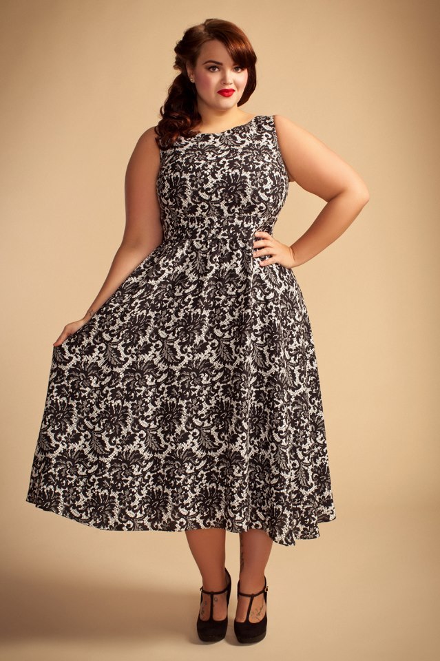 Fat Girl, Vintage Style. • lushious: New Lady V of London Plus Size Dresses