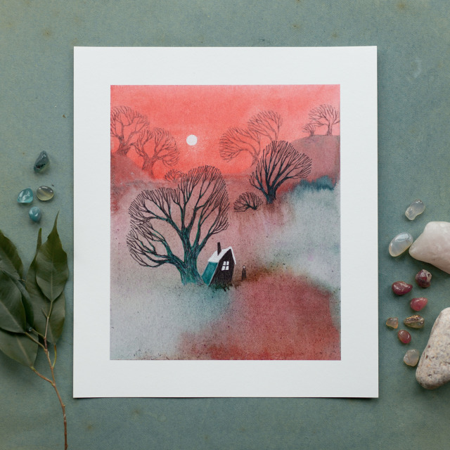 Misty Moors art print by Ulla Thynell Edge art print by Ulla Thynell