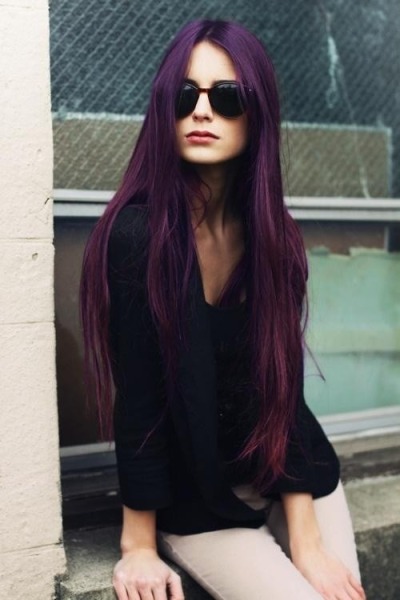 Dark Purple Hair Tumblr