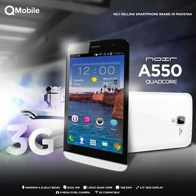 Qmobiles Prices And Features Qmobile Noir A170 And Noir A550 3g