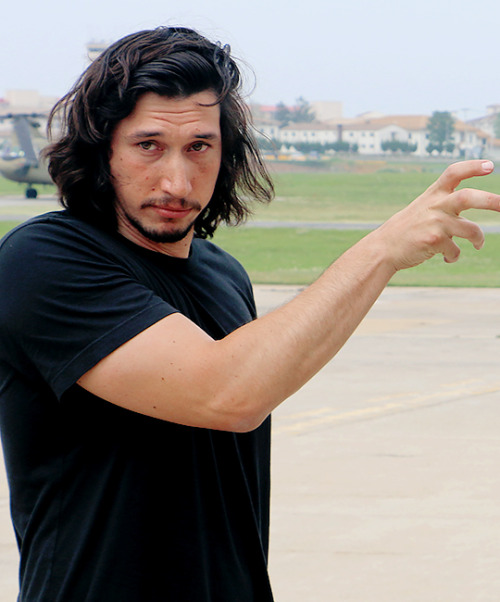 driverdaily:Adam Driver during the AITAF Tour - U.S. Army...