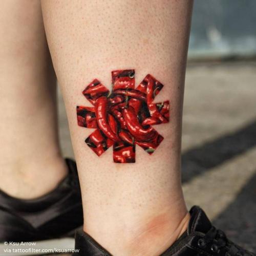 By Ksu Arrow, done in Moscow. http://ttoo.co/p/34127 ankle;contemporary;facebook;food;ksuarrow;medium size;music band;music;nature;patriotic;red chili pepper;red hot chili peppers;twitter;united states of america;vegetable