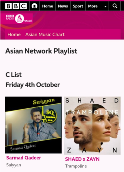 Bbc Asian Network Chart Playlist