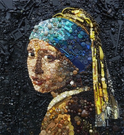 Mind blowing paintings made with miscellaneous objects