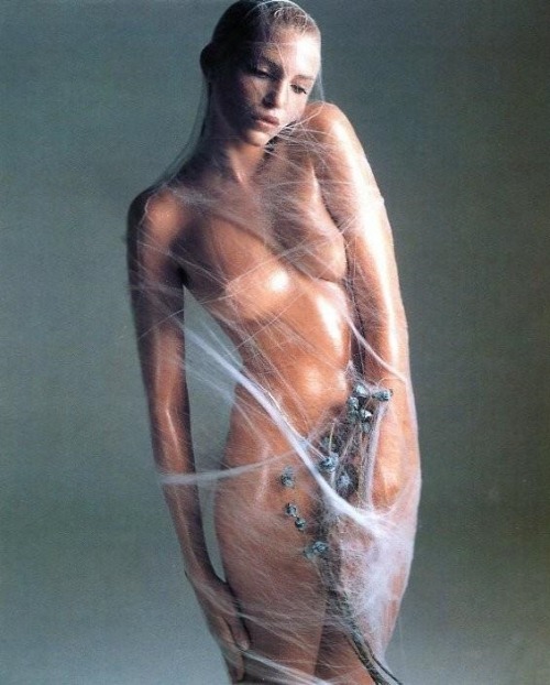 a-state-of-bliss:Pirelli Calendar 1995 - Nadja Auermann by...