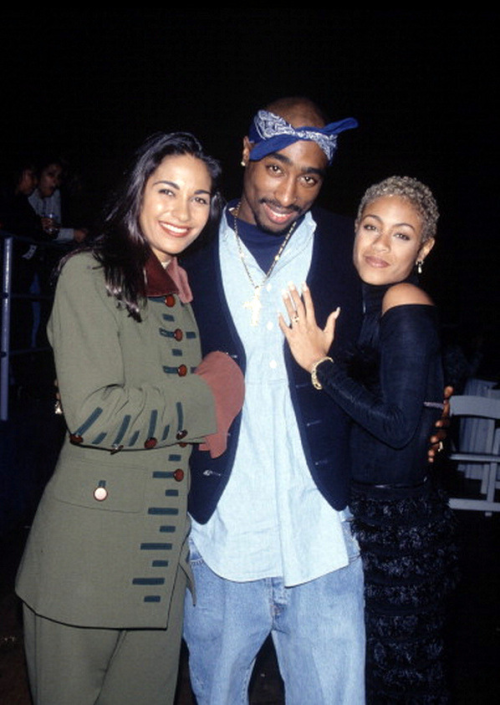 twixnmix:Tupac Shakur, Jada Pinkett and Salli Richardson at...