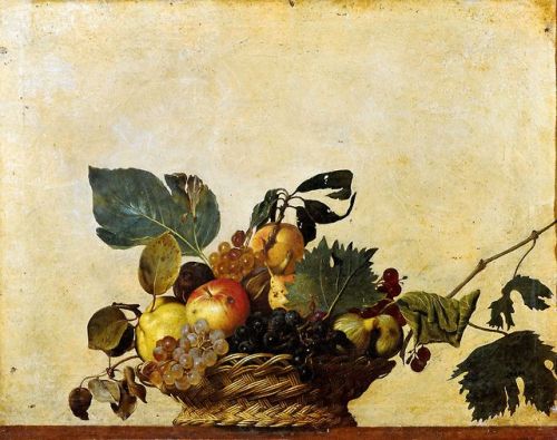 artist-caravaggio:Basket of Fruit, CaravaggioMedium:...