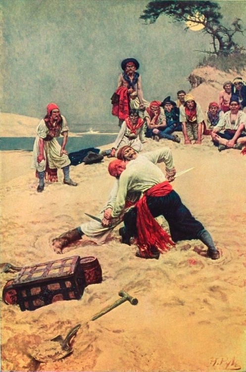 we-are-rogue:Illustration by Howard Pyle@we-are-pirate