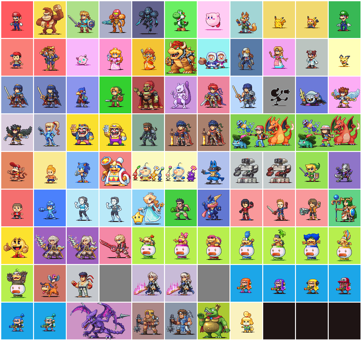 Nearly Done With My Smash Pixelart Set Added