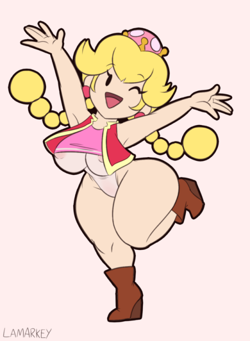 lucianite0:lamarkey:what if peachette but the outfit stays...