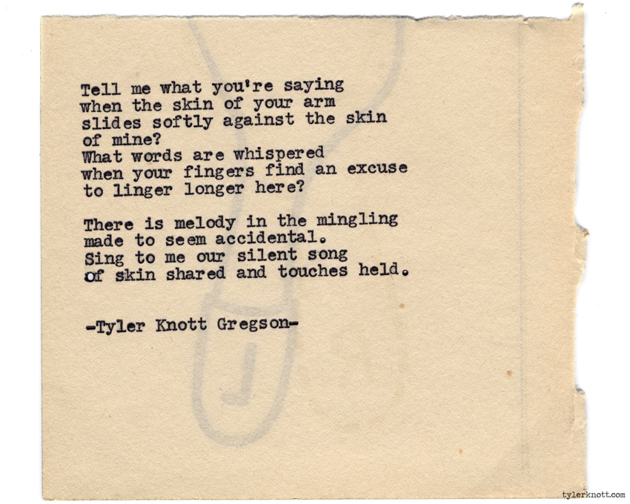 Tyler Knott Gregson — Typewriter Series #835 by Tyler Knott Gregson ...