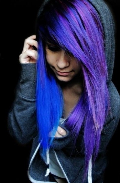 Blue And Purple Hair Tumblr